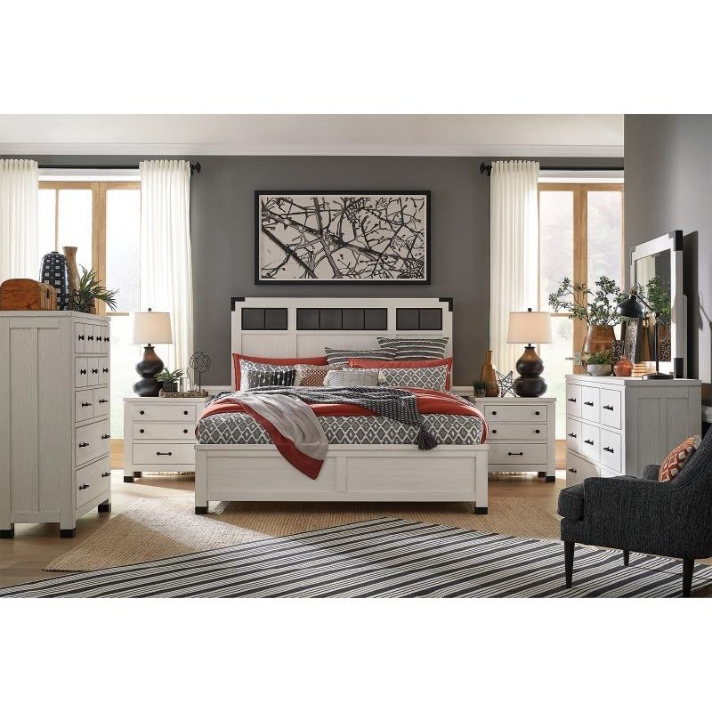 Magnussen 3 piece bedroom set in black finish discount